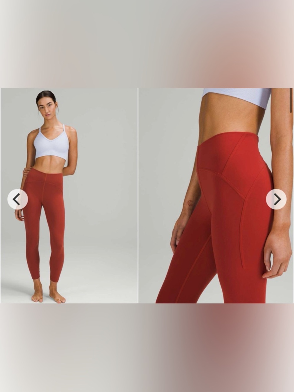 Lululemon InStill High-Rise Tight 25" W/Pockets Cayanne Sz 14 NWOT